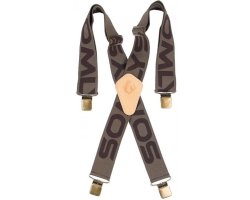 Bretelle avec clips d'attaches marron 