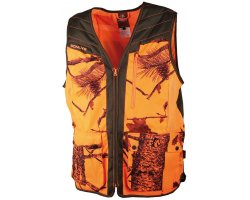 Gilet de chasse camouflage orange SOMLYS