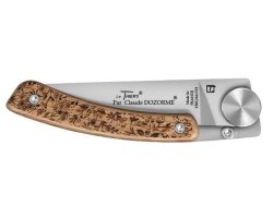 Couteau Le Thiers Liner Lock Nature Feuillage 