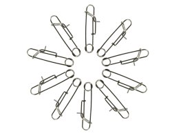 Pack de 10 épingles automatique grand modèle en inox