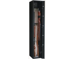 Armoire Sentinel 4 armes avec lunette + 1 dans la porte avec coffre intérieur INFAC SAFE 