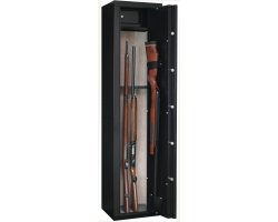 Armoire Sentinel 6 armes avec lunette + 1 dans la porte et coffre intérieur INFAC SAFE