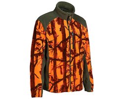 Blouson polaire orange GhostCamo B&B PERCUSSION