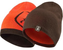 Bonnet réversible marron orange Cumberland DEERHUNTER