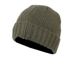 Bonnet kaki tricot laine doublure alpaga SOMLYS