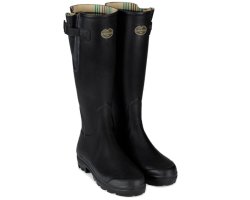 Bottes femme noires Vierzon doublées jersey LE CHAMEAU