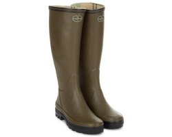 Bottes femme Giverny doublées Jersey vert chameau LE CHAMEAU