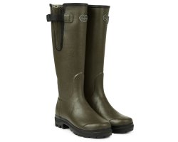 Bottes femme vert foncé Vierzon doublées jersey LE CHAMEAU