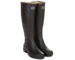 Bottes femme Giverny doublées Jersey noir LE CHAMEAU