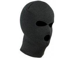 Cagoule trois trous noir PERCUSSION