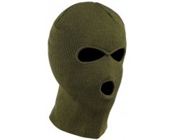 Cagoule trois trous kaki PERCUSSION