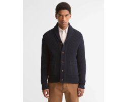 Cardigan homme châle Hartland bleu BARBOUR