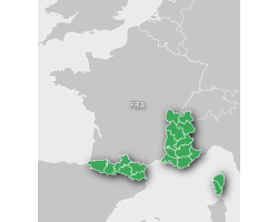 Carte de France pour la Carte Garmin TOPO FRANCE V6 PRO - MONTAGNE