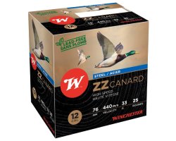 Cartouches Winchester ZZ canard 33 BJ cal 12