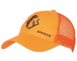 Casquette enfant maille orange Somlys