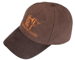 Casquette Eddy marron broderie orange CLUB INTERCHASSE