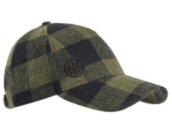 Casquette à carreaux verte BERETTA