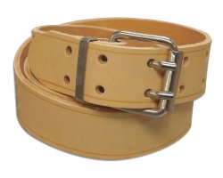 Ceinture Militaire en cuir naturel 120cm