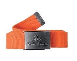 Ceinture en toile orange 120 cm Halifax Verney Carron