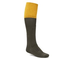 Chaussettes montantes vert moutarde Vierzon LE CHAMEAU