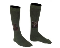 Chaussettes vertes montantes sanglier SOMLYS