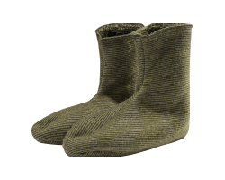 Chaussons de bottes en fibre de velours vert DEERHUNTER