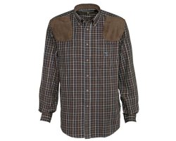 Chemise à manches longues Sologne Marron et bleu Percussion