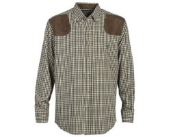 Chemise à manches longues Sologne Marron et Vert Percussion