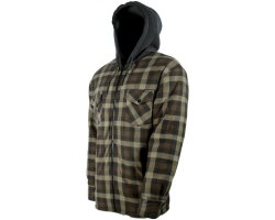 Chemise enfant polaire sherpa verte avec capuche TREELAND