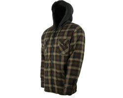 Chemise polaire sherpa verte avec capuche TREELAND