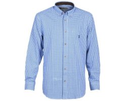 Chemise à manches longues Tradition bleue Percussion