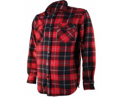 Chemise polaire à carreaux rouge Treeland