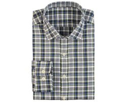 Chemise à carreaux kaki/bleu Cheverny ProHunt VERNEY CARRON