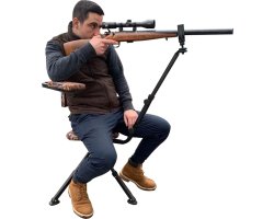 Chevalet de réglage pour carabine avec siège