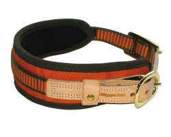 Collier chien de sang orange fluo NIGGELOH