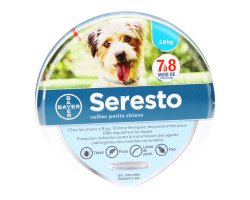 Collier anti-parasite petits chiens SERESTO