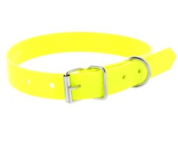 Collier PVC jaune fluo 1