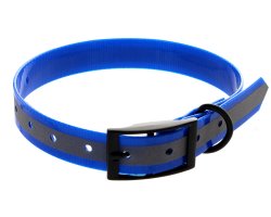 Collier TPU réfléchissant bleu 1