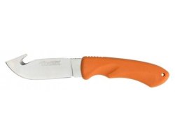 Couteau à dépecer manche gomme orange Prohunt