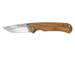 Couteau pliant Korvar en bois d'olivier lame 8cm Browning