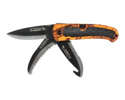 Couteau pliant 3 lames camo orange Keos Verney Carron