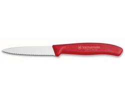 Couteau de table dentelé rouge VICTORINOX