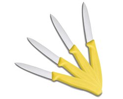 Pack 4 couteaux de table jaune VICTORINOX