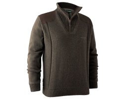 Pull à col avec fermeture à glissière Carlisle noir DEERHUNTER