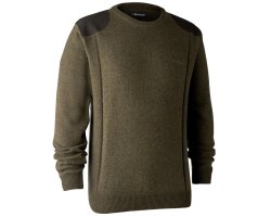 Pull en tricot col rond Sheffield cyprès DEERHUNTER