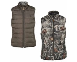 Doudoune de chasse sans manches matelassée Warm réversible Percussion