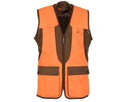 Gilet de chasse Grouse kaki orange VERNEY CARRON