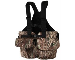 Gilet harnais multipoches camouflage roseaux TREELAND