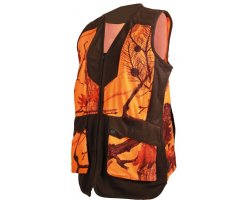 Gilet de chasse femme camo orange SOMLYS