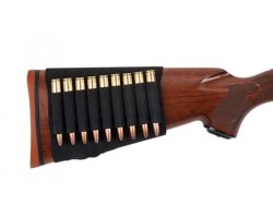 Cartouchière de crosse noire pour balles Verney Carron